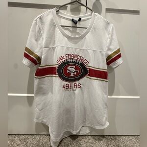 NFL San Francisco 49ers White and Red Jersey